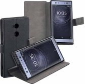 MP case zwart book case style voor Sony Xperia XA2(Ultra) wallet case hoesje