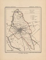 Historische kaart, plattegrond van gemeente Zwolle Gemeente in Overijssel uit 1867 door Kuyper van Kaartcadeau.com