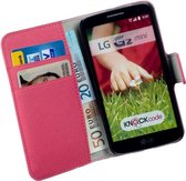 Lelycase Bookcase Roze Flip Wallet Hoesje LG G2 Mini