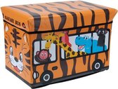Opbergbox en kinderzitjesafari bus
