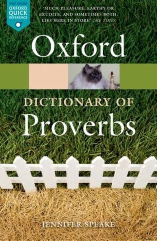 Foto: Oxford dictionary of proverbs