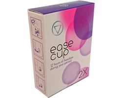 EaseCup 2 stuks menstruatiediscs - platte menstruatiecup - menstruatiedisk - zorgeloos sporten en vrijen - saunabezoek tijdens menstruatie