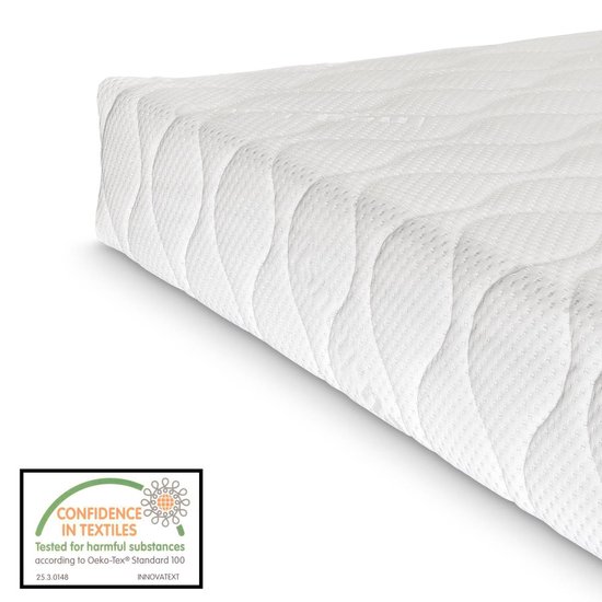Lit Valencia LED - matelas et sommier à lattes 140x200 noir