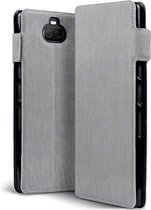 Sony Xperia 10 Plus Bookcase hoesje - CaseBoutique - Effen Grijs - Kunstleer