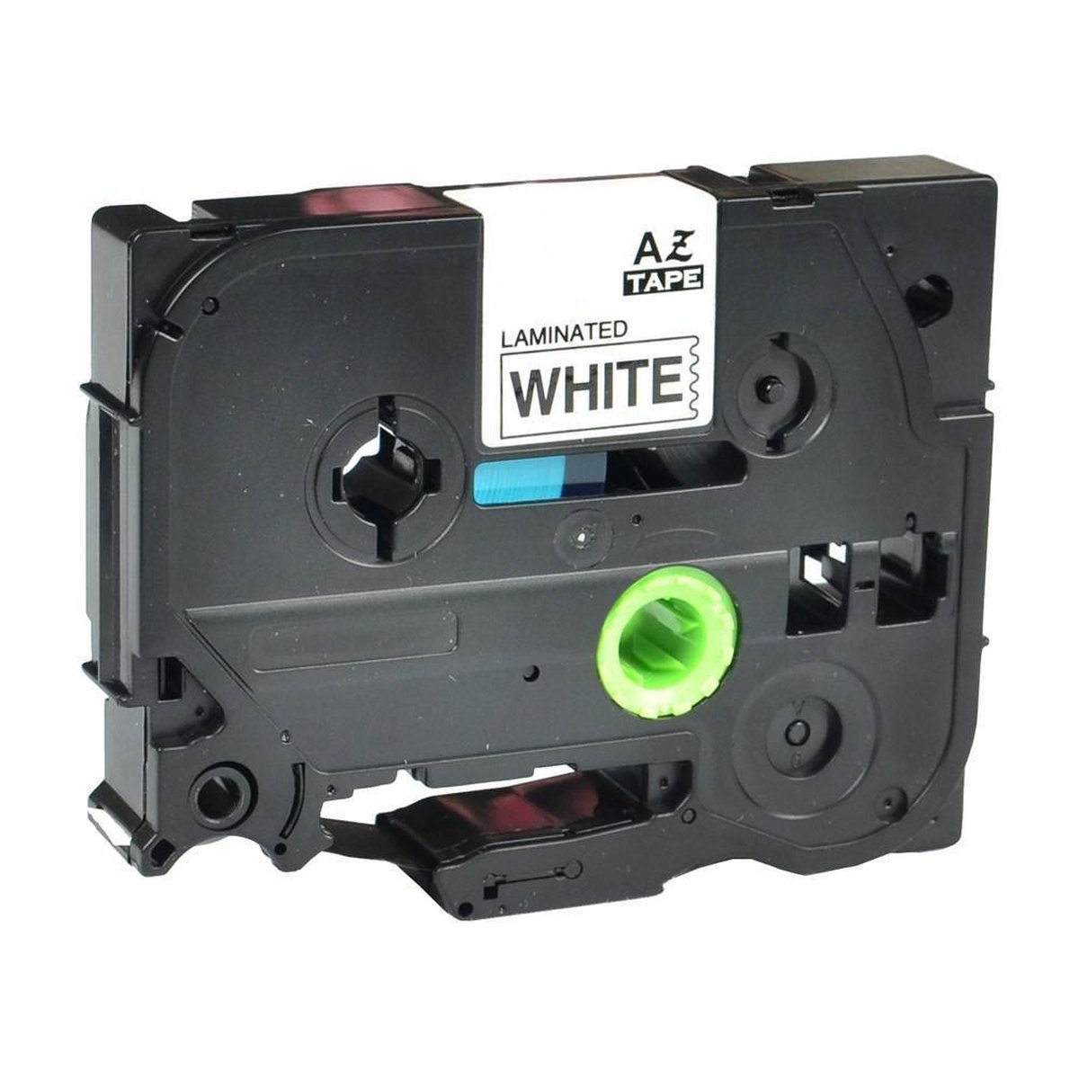 Brother PTouch 1290 DT (TZe221) 9mm Black op wit Gelamineerd