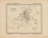 Historische kaart, plattegrond van gemeente Wanroij in Noord Brabant uit 1867 door Kuyper van Kaartcadeau.com
