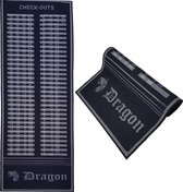 Dragon Darts - darmat - finish dartmat - 300*80 - zwart-antraciet
