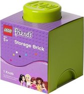 Lego Friends Opbergbox - Brick 1 - 12,5 x 12,5 x 18 cm - 1,2 l - Lime groen