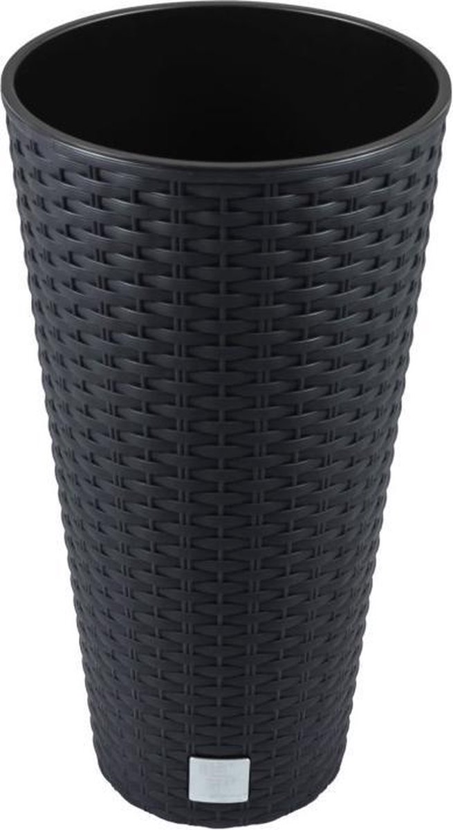 Bloempot Buiten Hoog Rond Rato Tubus 20cm ANTRACIET Prosperplast
