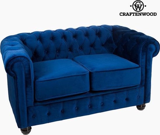 Chesterfield bank Blauw - Relax Retro Collectie by | bol.com