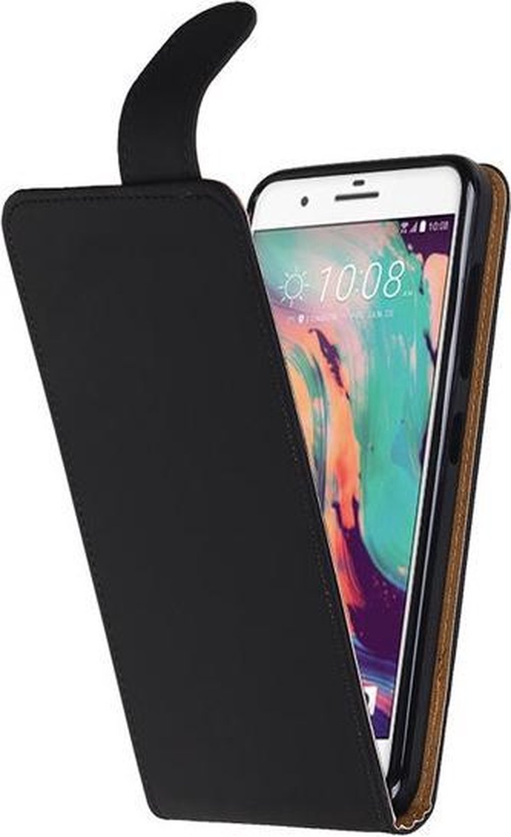 BestCases.nl HTC One X10 Effen Tpu Classic Flip hoesje Zwart