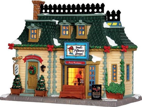 Lemax Kerstdecoratie Lemax - Pearl'S Millinery Shoppe, B/O Led Light