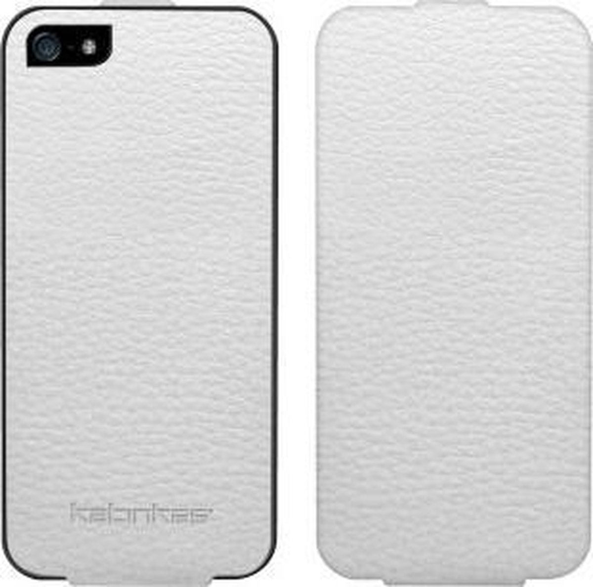 Katinkas Lederen Beschermtasje Twin Flip Sport Wit voor Apple iPhone 5/5S