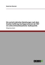 Die Syrisch-Irakischen Beziehungen Nach Dem Zweiten Golfkrieg