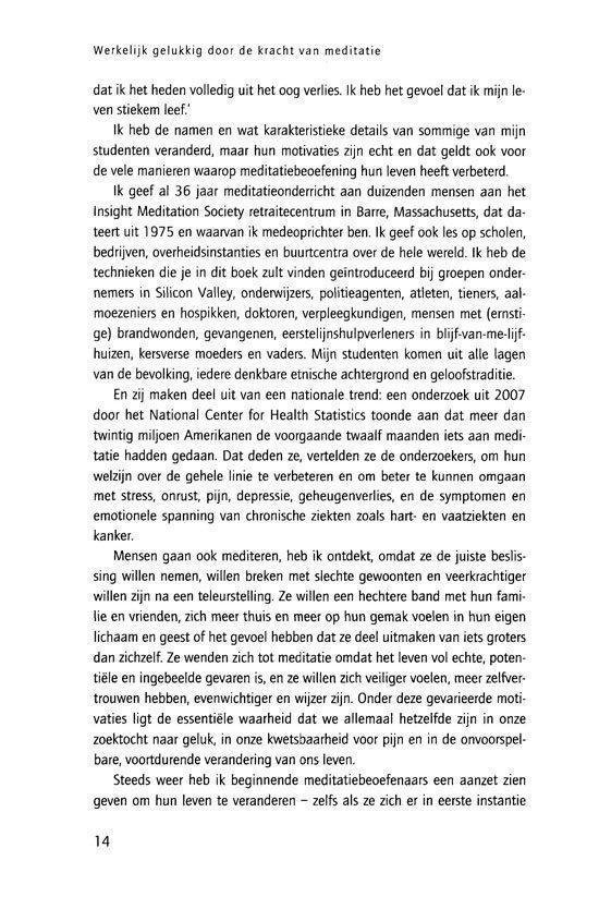Werkelijk gelukkig door de kracht van meditatie