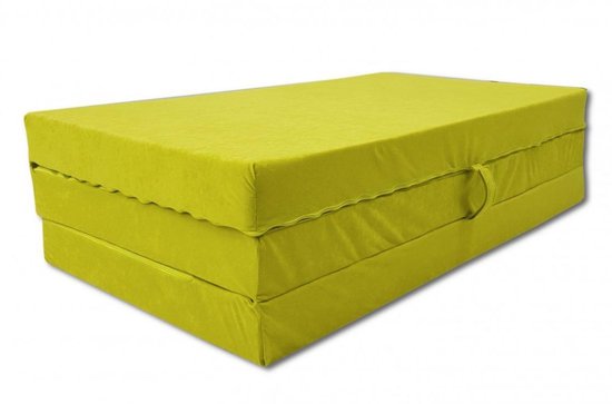 Logeermatras - camping matras - reismatras - opvouwbaar matras - 120 x 200  x 10 - groen | bol.com