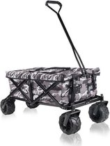 Bolderkar met afdekhoes, transportkar, opvouwbaar, camouflage, offroad