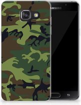 Geschikt voor Samsung Galaxy A3 2016 TPU Hoesje Design Army Dark
