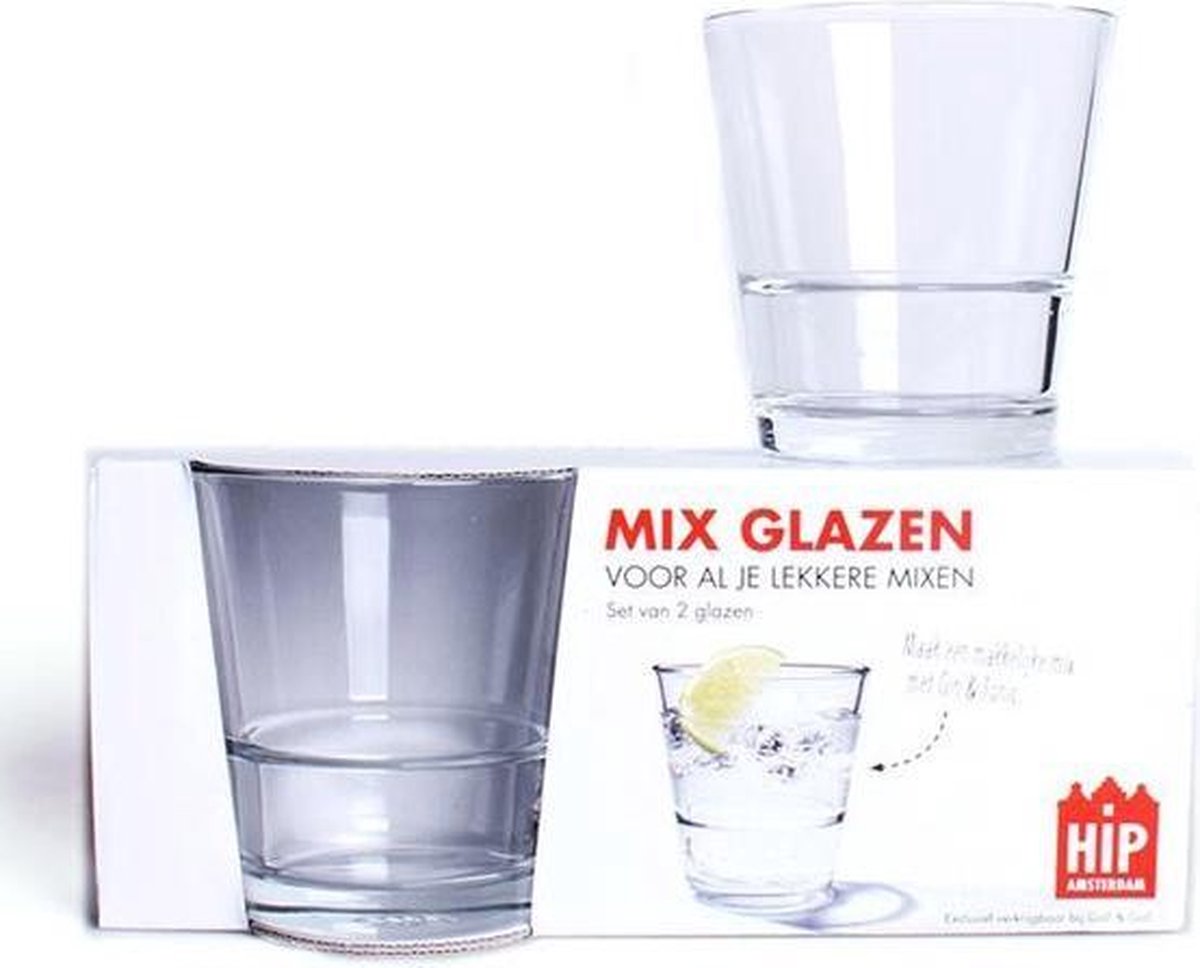 Categorie Altijd Machtig Hip Amsterdam - Mix glazen - Set 2 stuks | bol.com