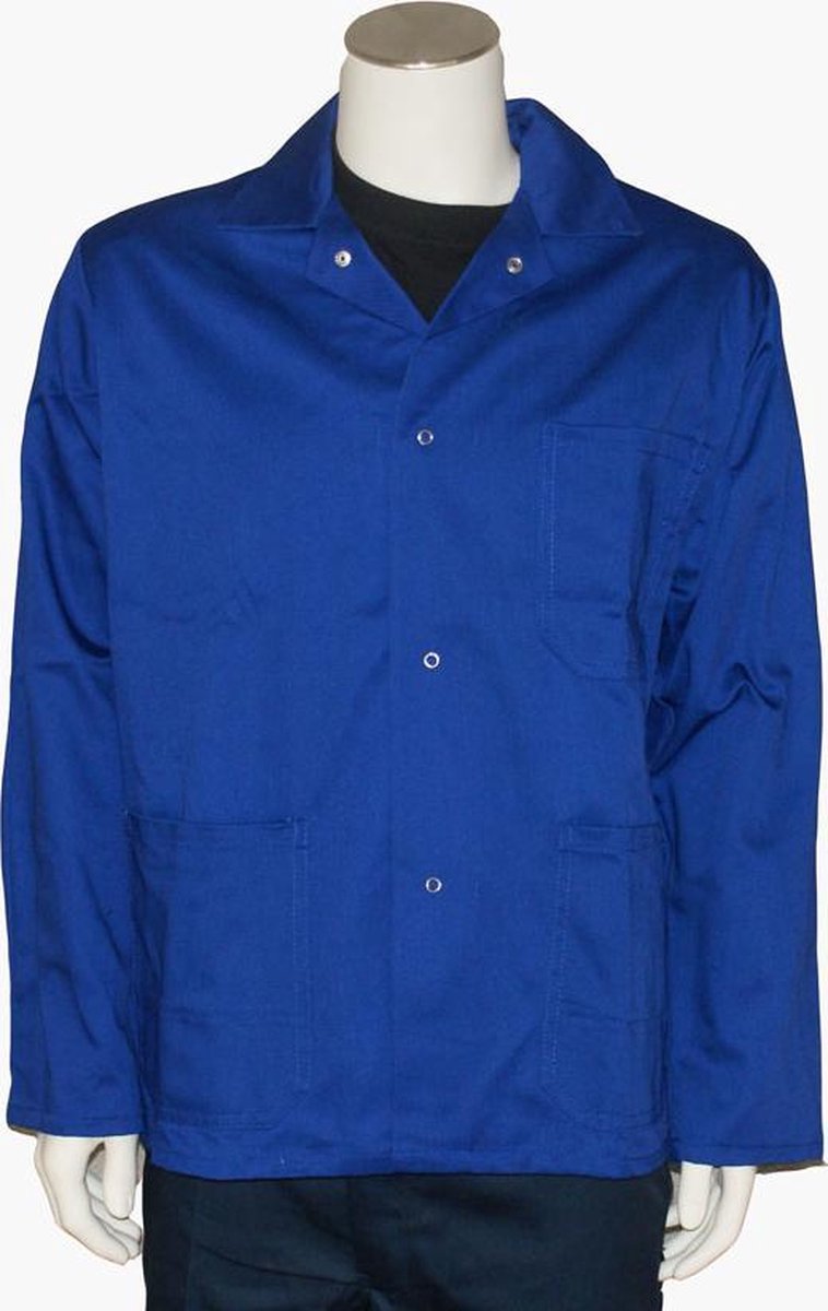 Yoworkwear Werkjasje polyester/katoen korenblauw maat L