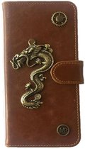 MP Case Mystiek design Bruin Hoesje voor Huawei Y7 Draak Bedel