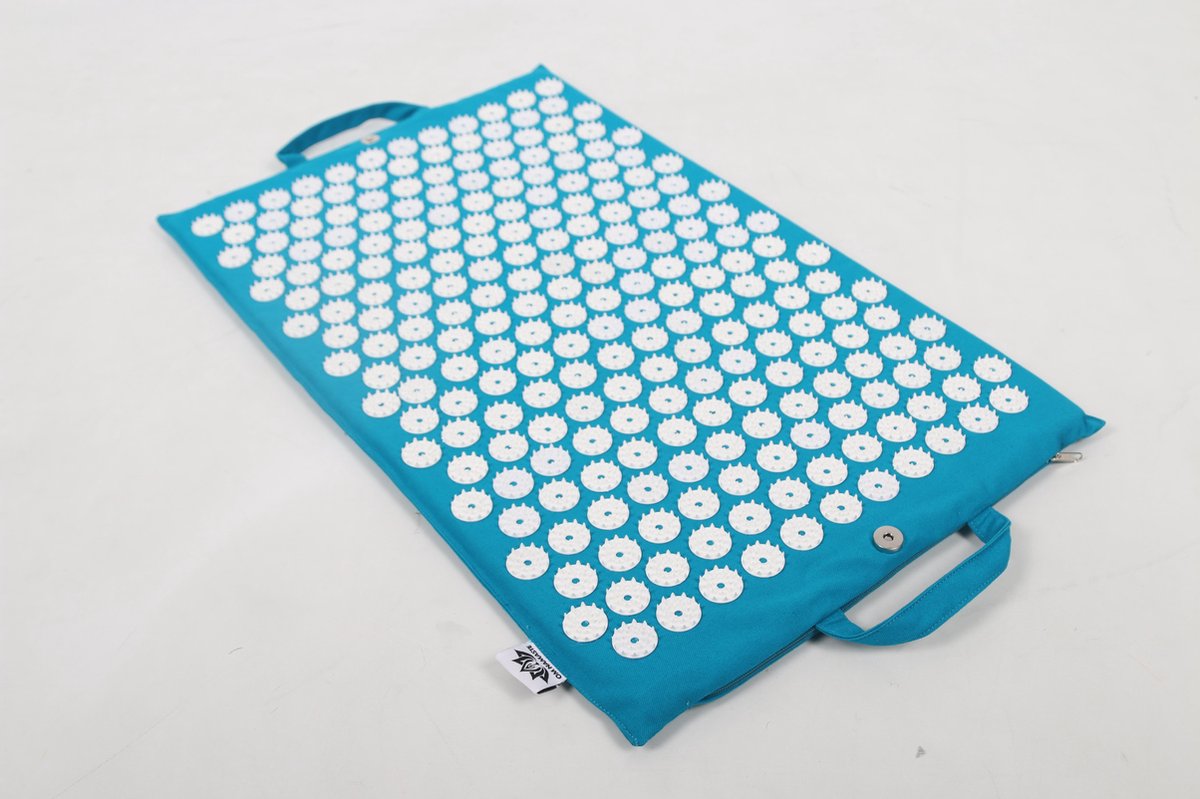 Goedkoopste Om Namaste Spijkermat of Acupressuurmat - Turuoise Blauw - Acupressure mat
