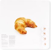 Dresz Magneetbord | Whiteboard | Beschrijfbaar | Inclusief 4 Magneten | 2 Montagehaken | Croissant | 29 x 29 cm | Bruin