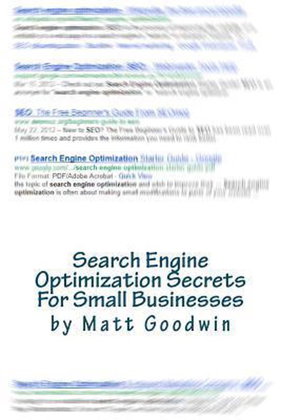 Search Engine Optimization Secrets for Small Businesses: A Q ... - cover