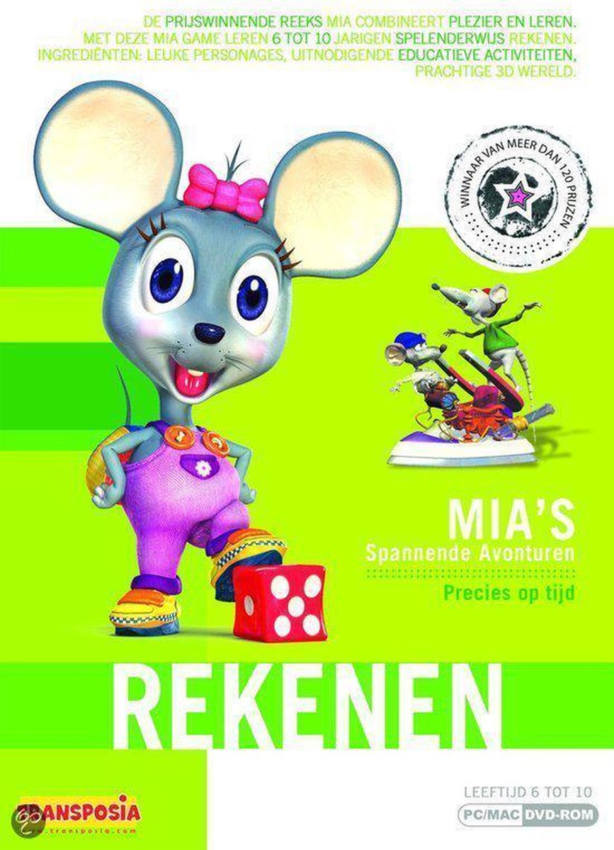 Mia de Muis, Rekenen (Precies op Tijd)  (DVD-Rom)