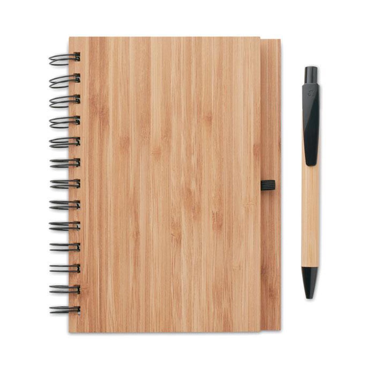Notitieboek A5 Bamboe, inclusief Balpen, gerecycled papier lijn