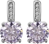 Orphelia Oorbel Purple Zirc Sterling Zilver 925