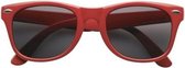 Zonnebril rood - UV400 bescherming - Wayfarer model - Zonnebrillen voor dames/heren/volwassenen
