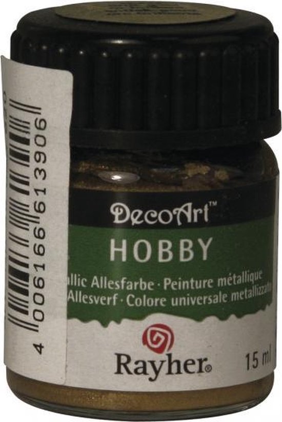 Hobby acrylverf goud 15 ml