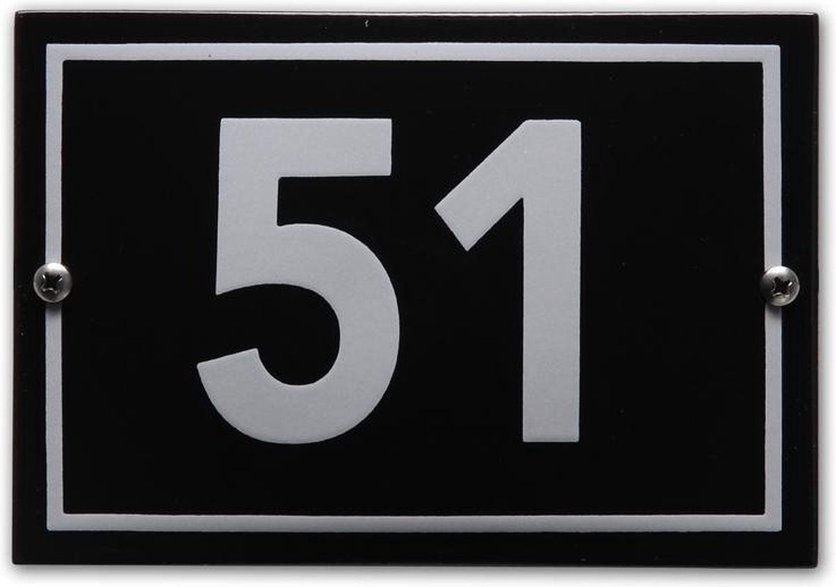 Huisnummer model Phil nr. 51