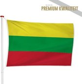 Litouwse Vlag Litouwen 150x225cm - Kwaliteitsvlag - Geschikt voor buiten