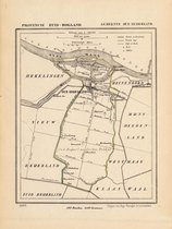 Historische kaart, plattegrond van gemeente Oud -Beijerland in Zuid Holland uit 1867 door Kuyper van Kaartcadeau.com