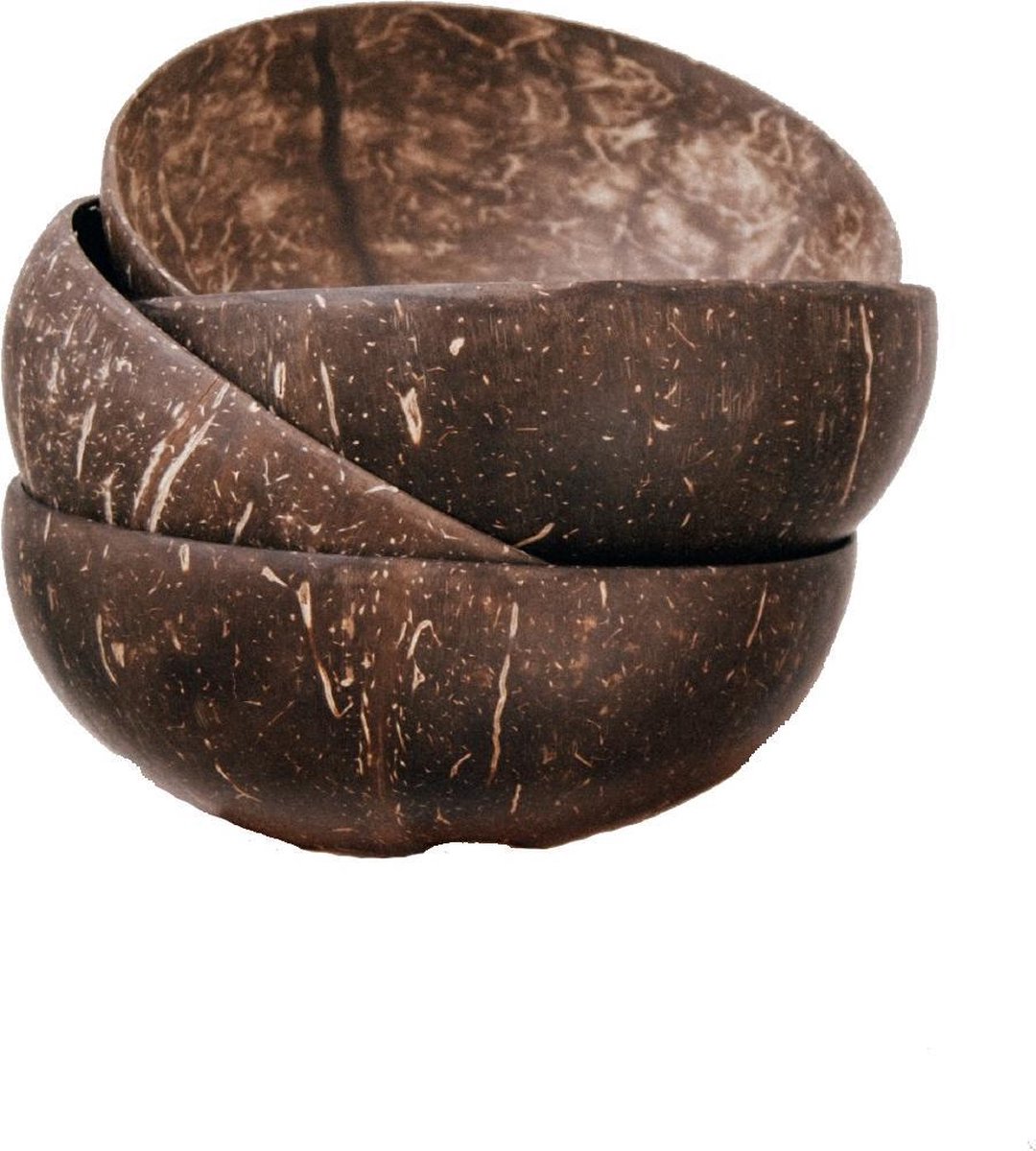 Susty | kokosnootkom | coconut bowl | handgemaakt in Viëtnam | set van 2