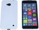 Microsoft Lumia 640 S Line Gel Silicone Case Hoesje Wit White