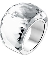 The Jewelry Collection Ring Strass - Staal
