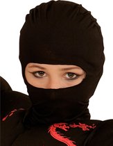 WIDMANN - Zwarte ninja kap voor kinderen - Accessoires