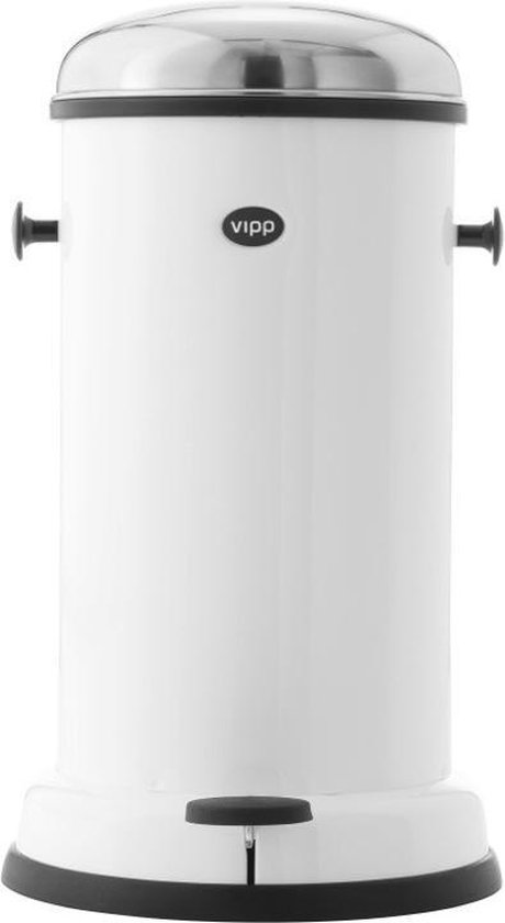 bevind zich Wrak ondergeschikt VIPP 15 Pedaalemmer 14 liter, wit | bol.com