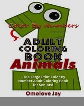 Color by Number Adult Coloring Book Animals