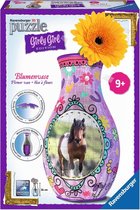 Ravensburger Girly Girl 3D puzzle: Bloemenvaas paarden