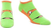 Ninja Turtles Enkel Sok Groen/Oranje Maat 43/46