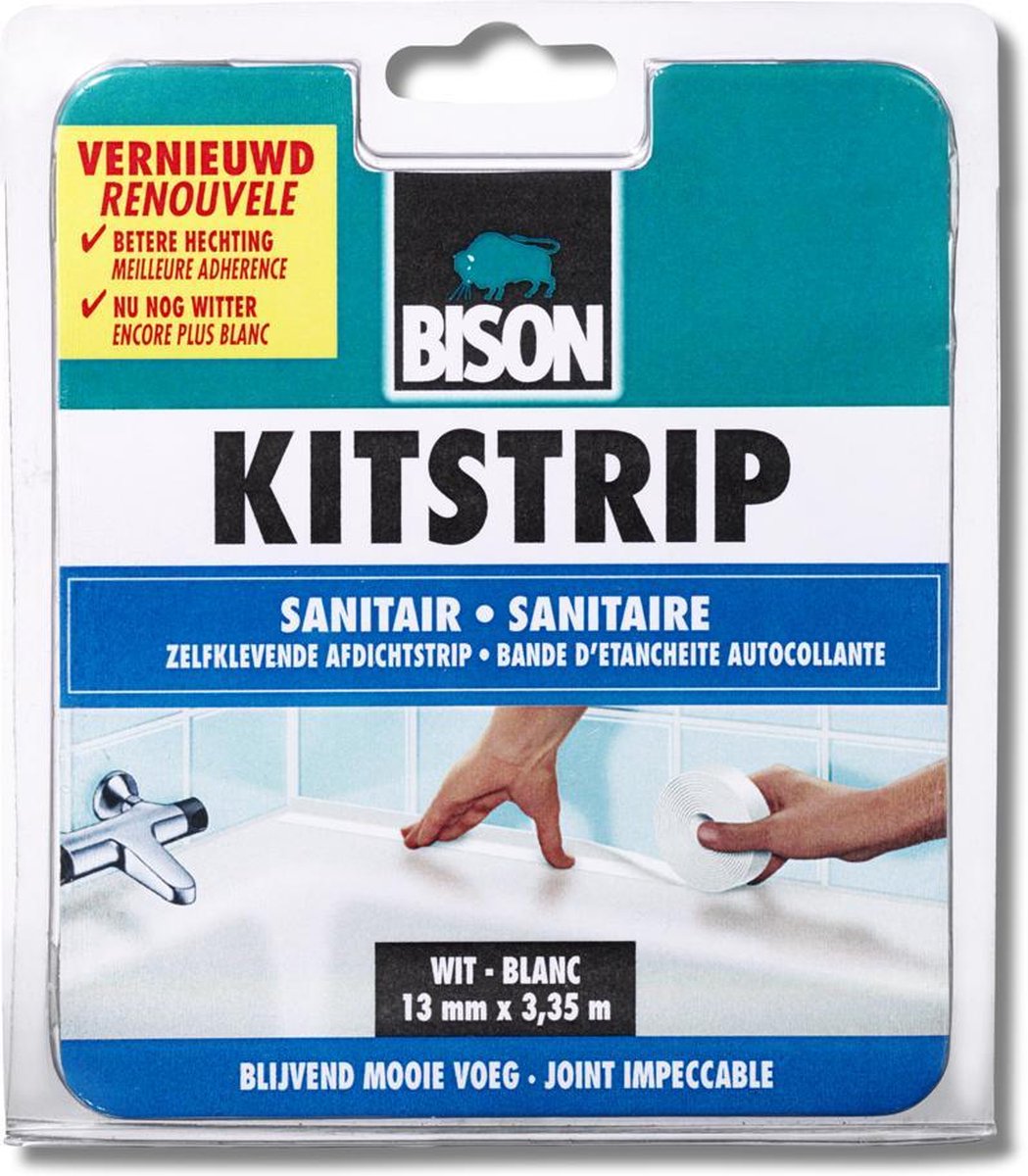 QWORK® Transparante kitband, 38 mm x 3.2 m, waterdichte zelfklevende