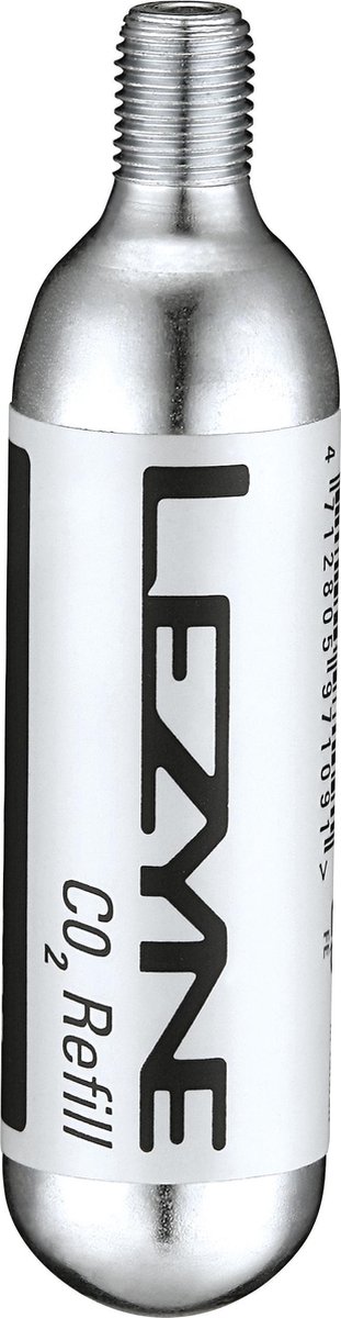 Lezyne 16G Threaded - CO2 Patronen (5x) - Zilver - Lezyne