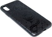 Draken hoesje siliconen zwart Geschikt voor iPhone XS Max