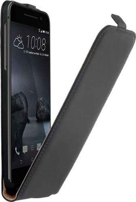Erfgenaam Goed slim HTC One A9 Leder Flip Case hoesje Zwart | bol.com
