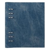 Filofax Clipbook A5 Classic – Denim Jeans  + Extra 50 vel (100 pagina's) - Dotted - Wit - 116 g/m² Papier