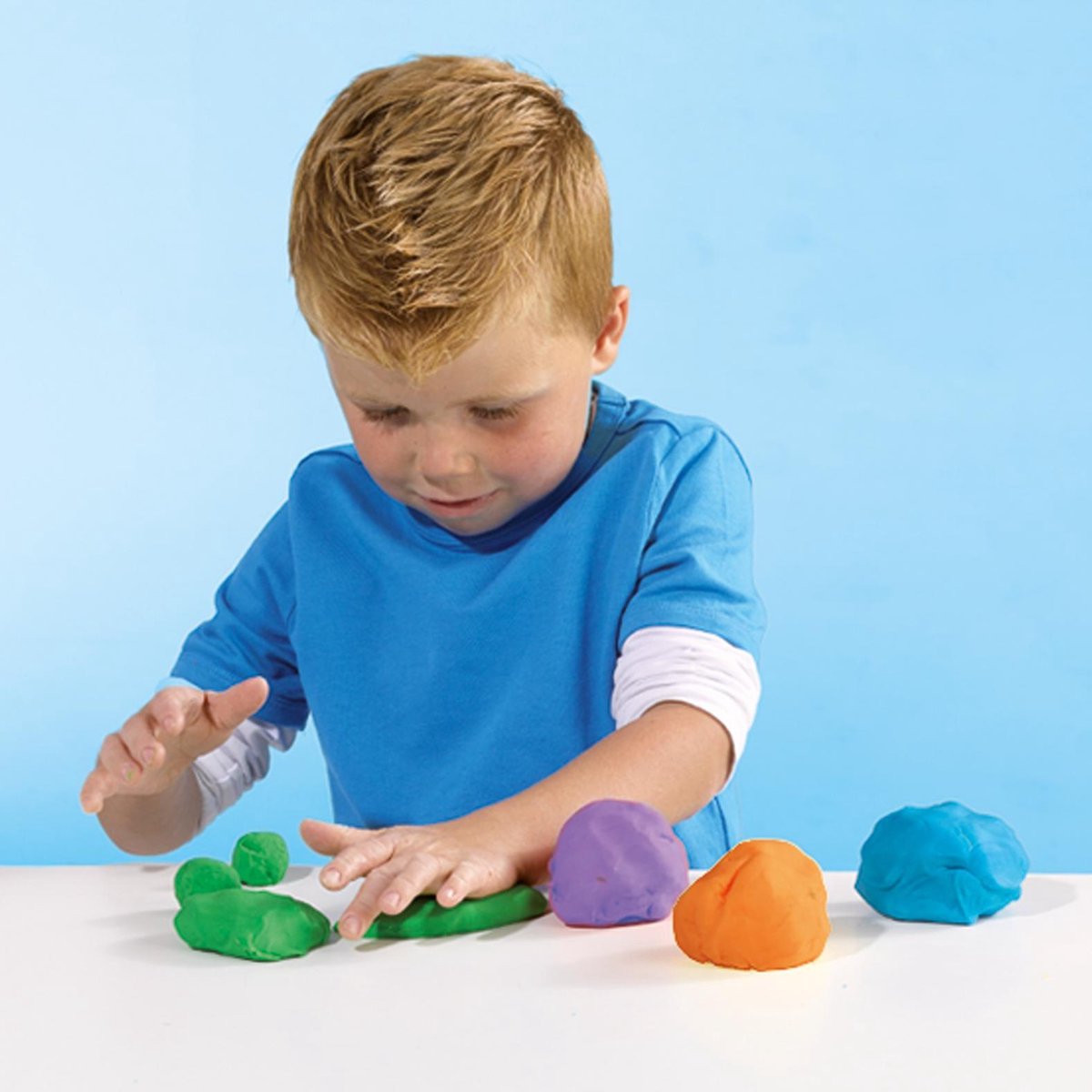 SES Creative - My First - Klei - 4 verschillende kleuren – Glutenvrij -Veilig voor Kinderen - Makkelijk Uitwasbaar - 1 tot 4 jaar — afbeelding 5